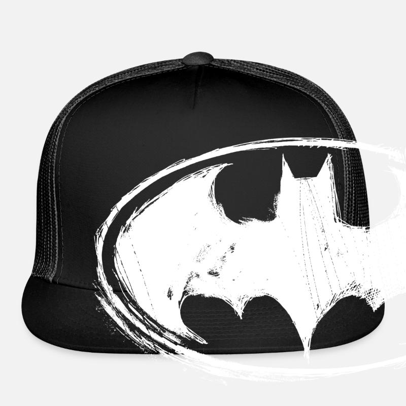 Batman Logo White Chalk' Trucker Cap 